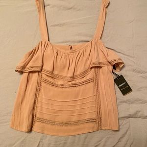 Small woven nude top